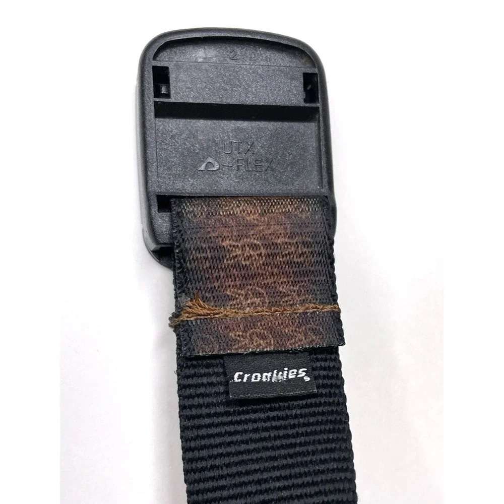 Croakies Belt, Brown Nylon,  Length 37